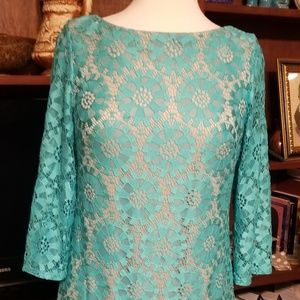 Jessica howard lined lace eyelet dress